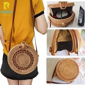 🆕🏝Bali Rattan Flower Handwoven Boho Bag🏝🆕